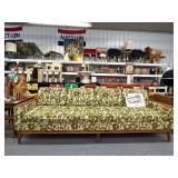 #832 Floral Selig Couch with Walnut Trim 