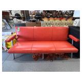 #847 Orange Vinyl Couch by Royal Metal Corp. 
