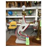 #863 1953 Surrealistic Atomic Plaster Lamp by Continental Art Co 