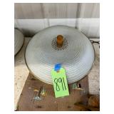 #891 1950’s-Mid Century UFO Ceiling Light Fixture 
