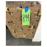 #894 Lot of Barkcloth Curtains & Vintage Fabric 