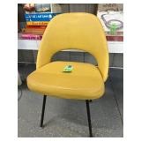 #936 Mid-Century Mustard Circle Back Chair (some tiny Scuffs on side) 