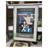 #945 George Brauqe French Galerie Maeght Framed Poster 