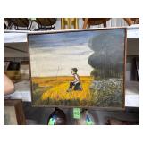 #946 1968 James C. Harrison Oil Painting (self-portrait) signed 