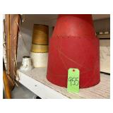 #955 Lot of Vintage Lamp Shades and Floral Pearl Globe 