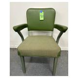 #960 Steelcase Olive Green Industrial Design Office Chair (Vinyl & Fabric) 