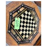 #609 Victorian Chess Game Parlor Table with Fringe