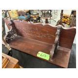 #615 Antique Victorian Wall Shelf with Carved Lions