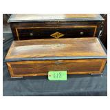 #618 Antique Victorian Music Box with Inlay