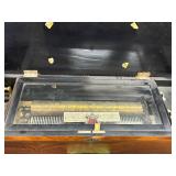#618 Antique Victorian Music Box with Inlay