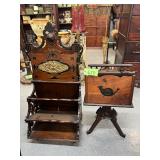 #620 (2) Victorian Carved Magazine Racks incl. Cherubs