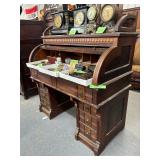 #642 Antique Secretary Desk w/ 7 Drawers
