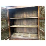 #668Fantastic Punched Tin Pie Safe / Cabinet