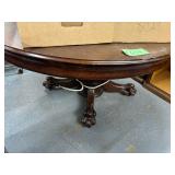 #679 Large Round Mohogany Lion Claw  Foot Table Dining Table