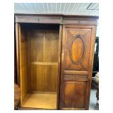 #686 Large European Style Oak Armoire #2