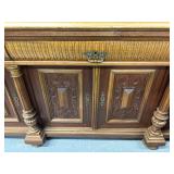 #694 Beautiful Antique French Renaissance Style Walnut Sideboard / Buffet