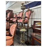 #697 Group of 3 Ornate Floor Lamps