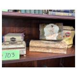 #703 Vintage Victorian Jewelry & Glove Boxes