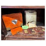 #707 (2 Shelves) incl. Several Albums,  Stereoscope Viewer, etc.