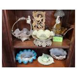 #709 Pickel Caster, Ruffled Edge Bowls incl. Fenton and Hand Painted, Good  Luck Hanging Letter Box,