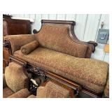 #712 2 Arm Chairs with Foot Stools, Chase Lounge,