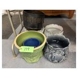 #719 Group of misc. Jardinières and Planters