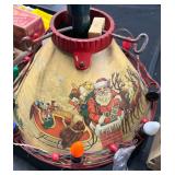 Vintage Santa Christmas Tree Stand