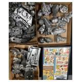 Vintage Tin Cookie Cutters, Cocolate Molds, etc.