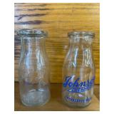 Milk Bottles incl. Johnson Wyandotte, 