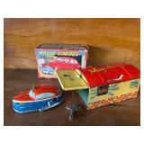 Magic Garage TIn Litho Wind Up Toy with Box