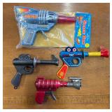 Tin Litho Space Guns Toys