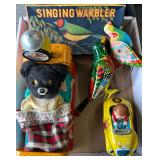 TIn Litho Toys incl. Singing Warbler in Box