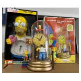 the Simpsons incl. Animated Talking Alarm Clock