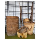 Variety of Primitive Baskets, etc. 
