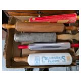 Collection of Rolling Pins incl. Columbus