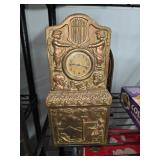Antique Colonial cast iron Wagner & Beethoven clock