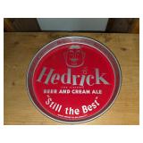 Hedrick Beer and Cream Ale Advertising Tray