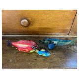 Vintage Tin Litho Fish Toys