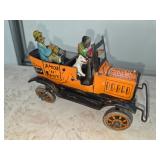 Amos and Andy Fresh Air Taxi Wind Up Tin Litho Toy
