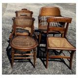 Antique Cane Bottom Chairs