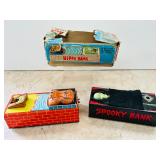 Spooky Bank & Hippo Bank with Box