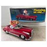 Vintage Chinese Photoing on Car with Box