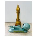 Vintage Space Ship Banks