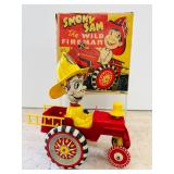 Smokey Sam The Wild Fireman TIn Litho