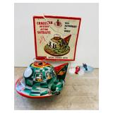 Cragstan Tinplate Mystery Action Satellite with Box