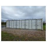 40ft Shipping Container with Four Doors and End Cap Opens - Great Shape - Type CB45-86-01