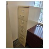 1 four-drawer filing cabinet