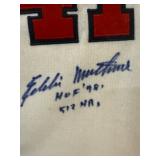 #192 Eddie Matthews Autographed and Inscribed “HOF 78, 512HR” #41 Atlanta Braves Cooperstown Collect
