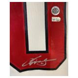 #195 Chipper Jones Autographed #10 Atlanta Braves Jersey w/ COA Framed