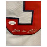#193 Ronald Acuna Jr. Autographed & Inscribed “2018 NL ROY” #13 Atlanta Braves Jersey w/ JSA COA Fra
